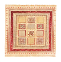 Tapis persan - Nomadic carré  - 102 x 96 cm - rouge