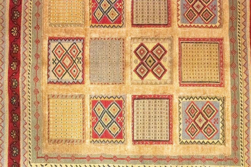 Tapis persan - Nomadic carré  - 102 x 96 cm - rouge