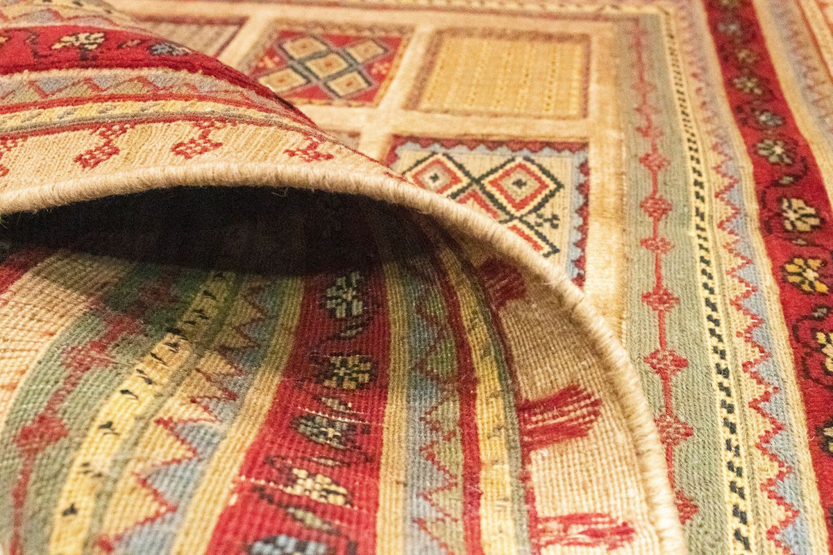 Tapis persan - Nomadic carré  - 102 x 96 cm - rouge