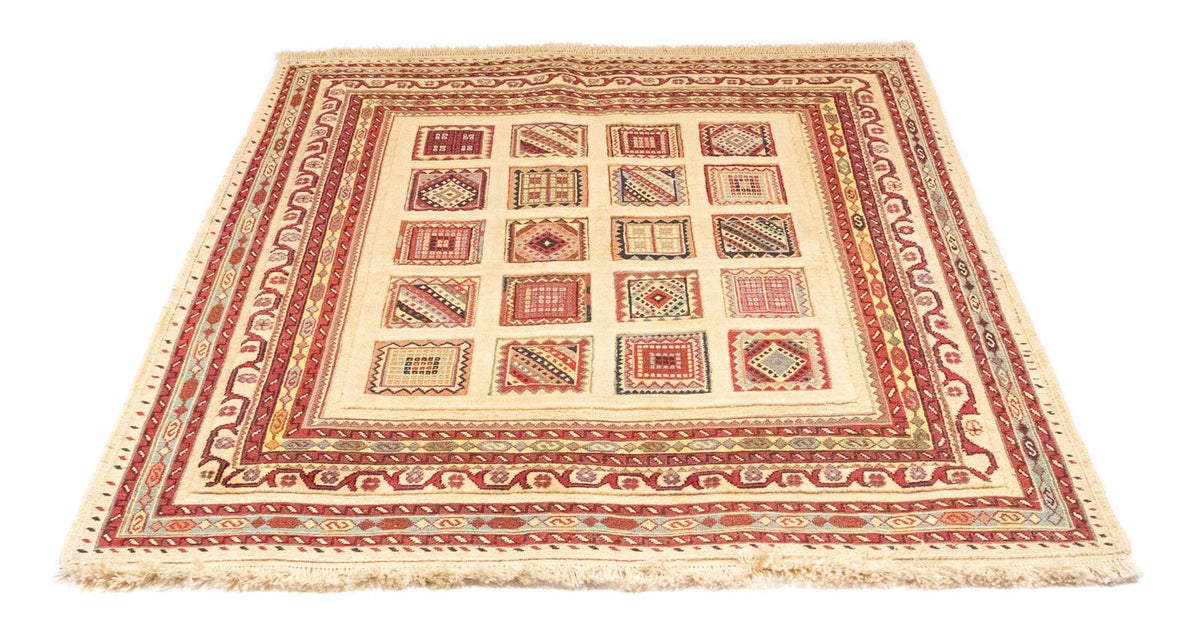 Tapis persan - Nomadic - 149 x 121 cm - rouge