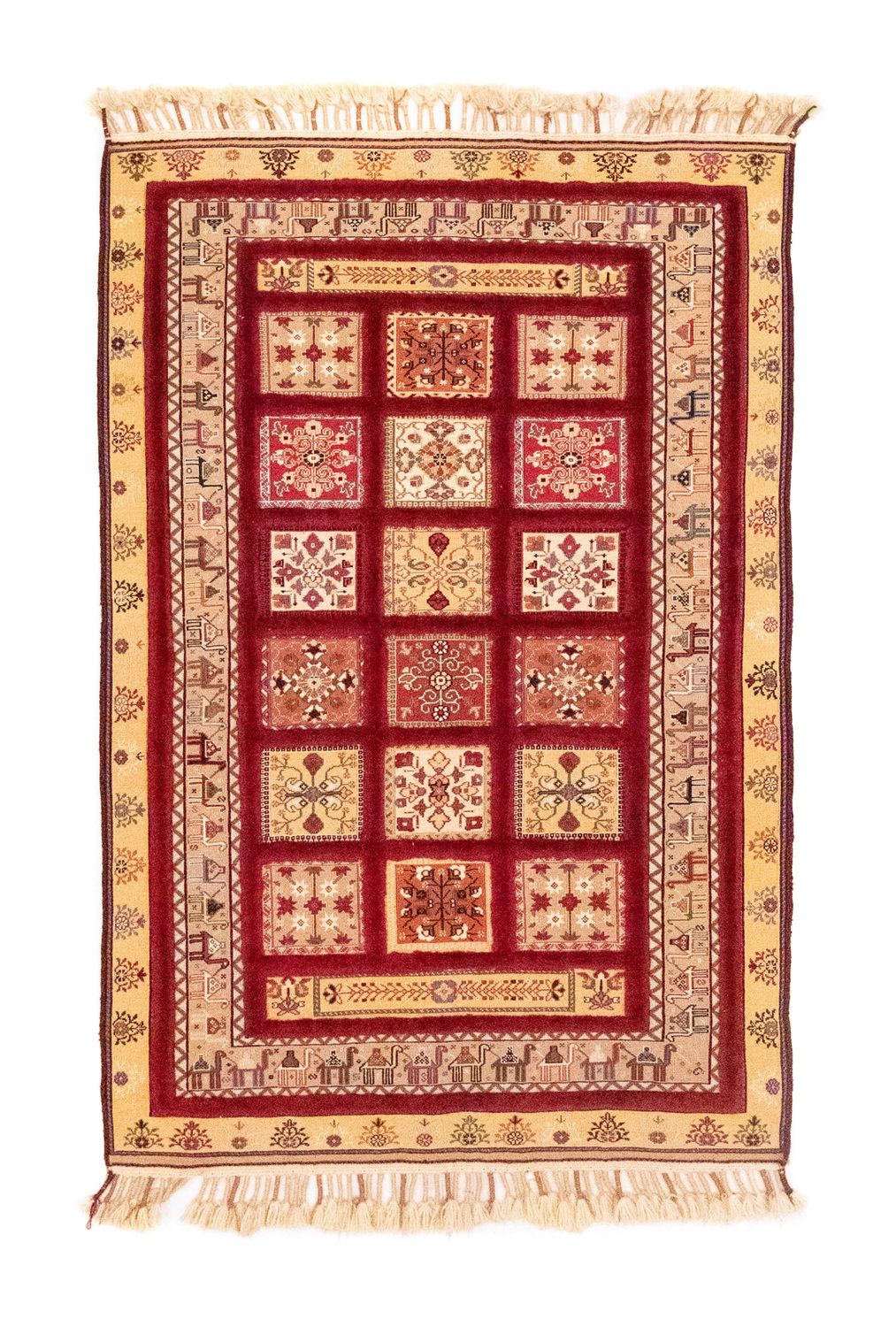 Tapis persan - Nomadic - 148 x 105 cm - rouge