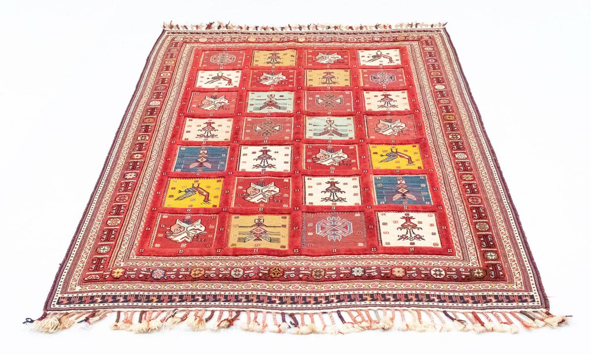 Tapis persan - Nomadic - 170 x 120 cm - rouge