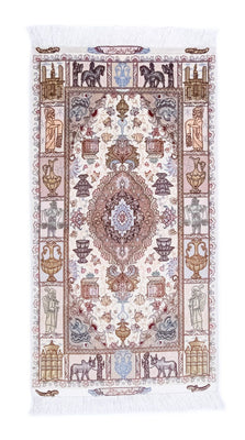 Tapis persan - Tabriz - Royal - 134 x 75 cm - beige