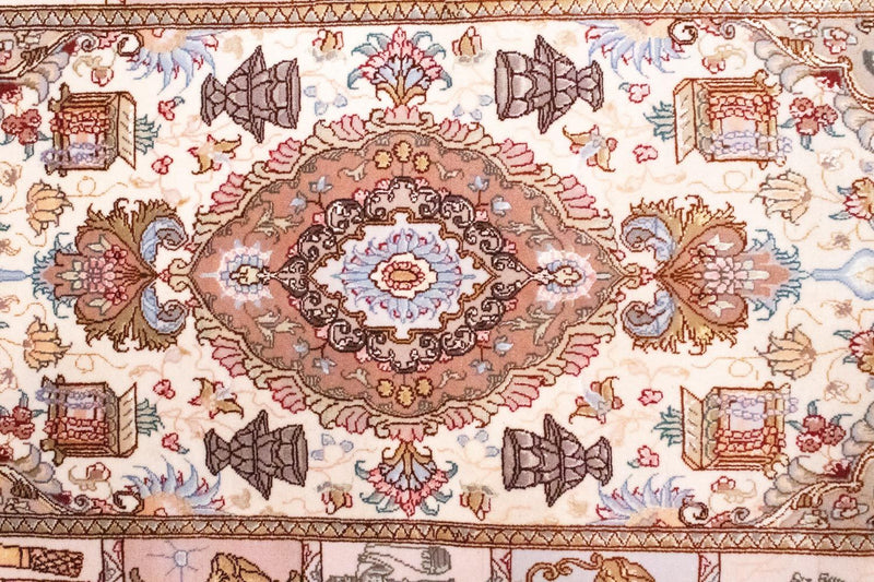 Tapis persan - Tabriz - Royal - 134 x 75 cm - beige