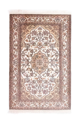 Tapis en soie - Soie du Cachemire - 125 x 80 cm - beige
