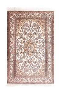 Tapis en soie - Soie du Cachemire - 125 x 80 cm - beige