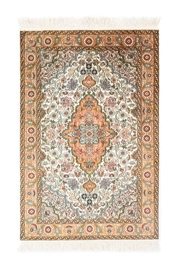 Tapis en soie - Soie du Cachemire - 120 x 80 cm - beige