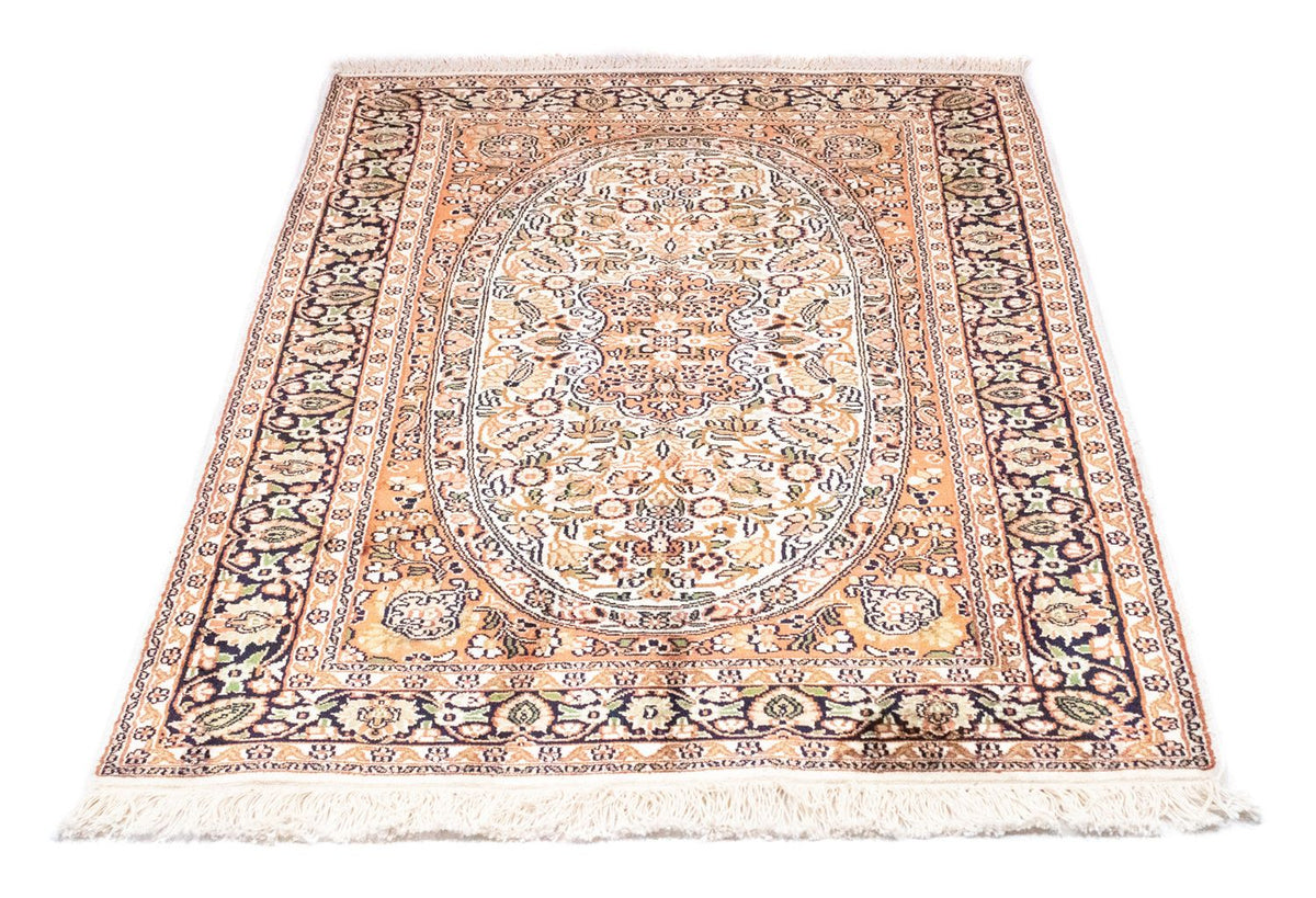 Tapis en soie - Soie du Cachemire - 125 x 83 cm - orange