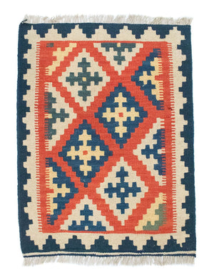 Tapis Kelim - Oriental - 87 x 64 cm - orange