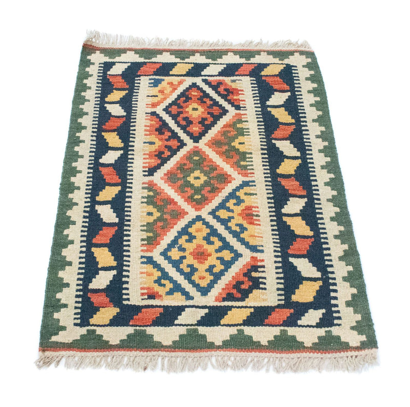 Tapis Kelim - Oriental - 90 x 61 cm - bleu