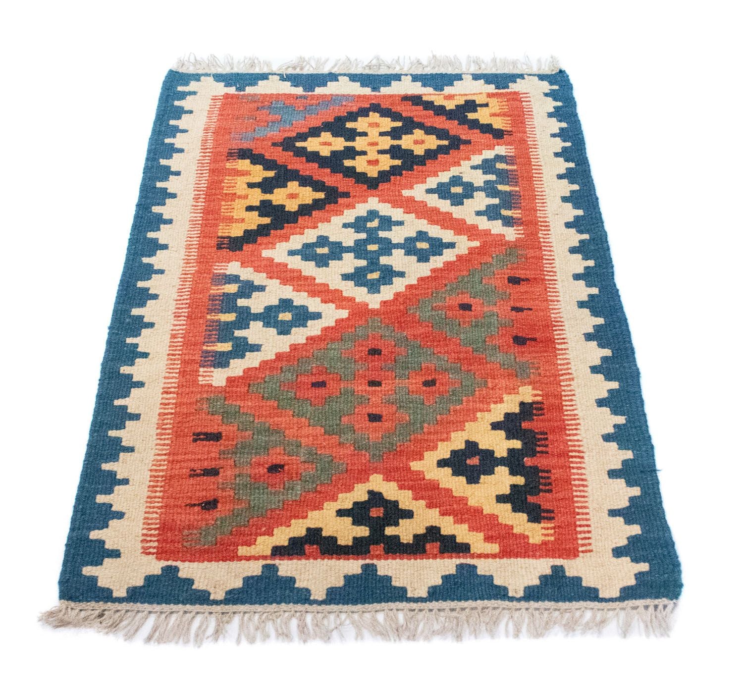 Tapis Kelim - Oriental - 95 x 64 cm - orange