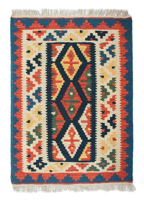 Tapis Kelim - Oriental - 90 x 65 cm - beige
