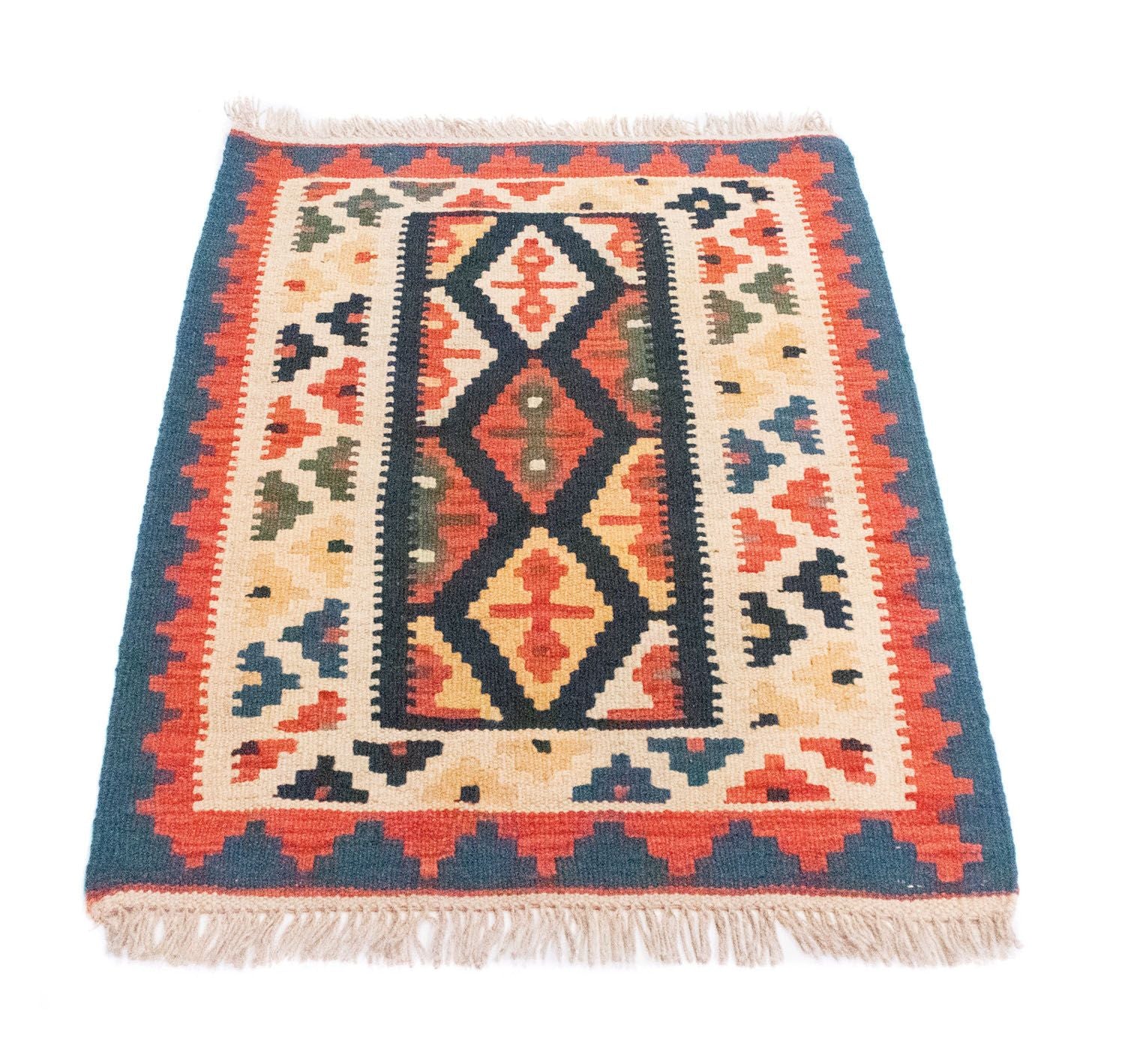 Tapis Kelim - Oriental - 90 x 65 cm - beige
