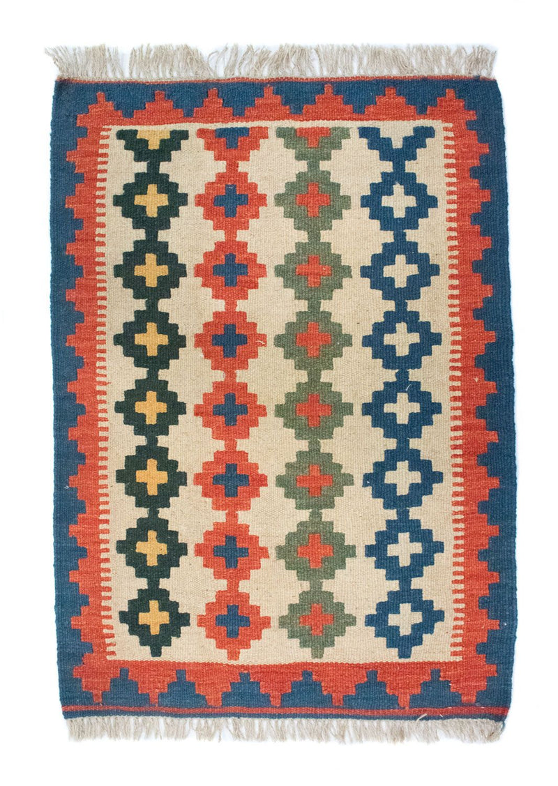 Tapis Kelim - Oriental - 87 x 60 cm - beige