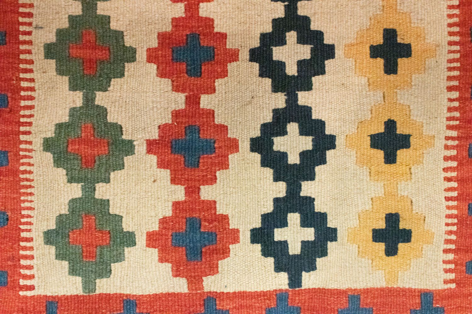 Tapis Kelim - Oriental - 90 x 60 cm - beige