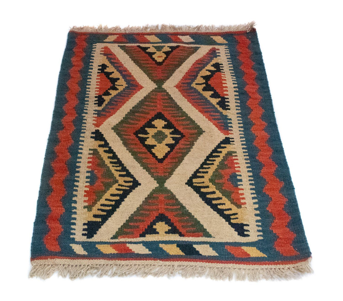Tapis Kelim - Oriental - 90 x 64 cm - beige