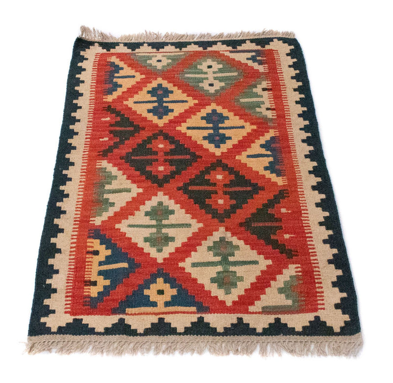 Tapis Kelim - Oriental - 92 x 62 cm - multicolore