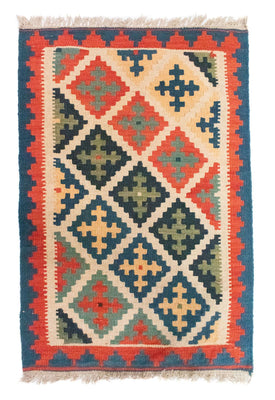Tapis Kelim - Oriental - 90 x 63 cm - orange