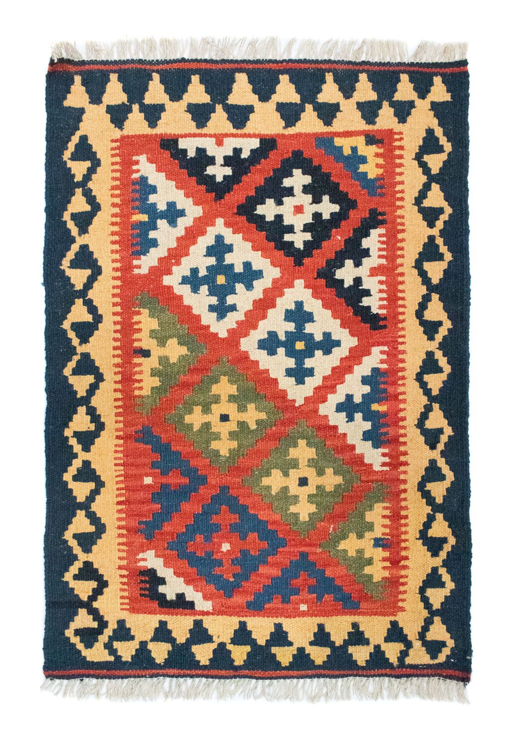 Tapis Kelim - Oriental - 90 x 62 cm - orange