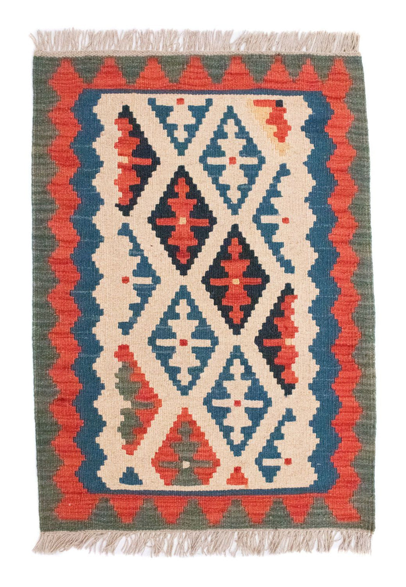 Tapis Kelim - Oriental - 90 x 65 cm - beige
