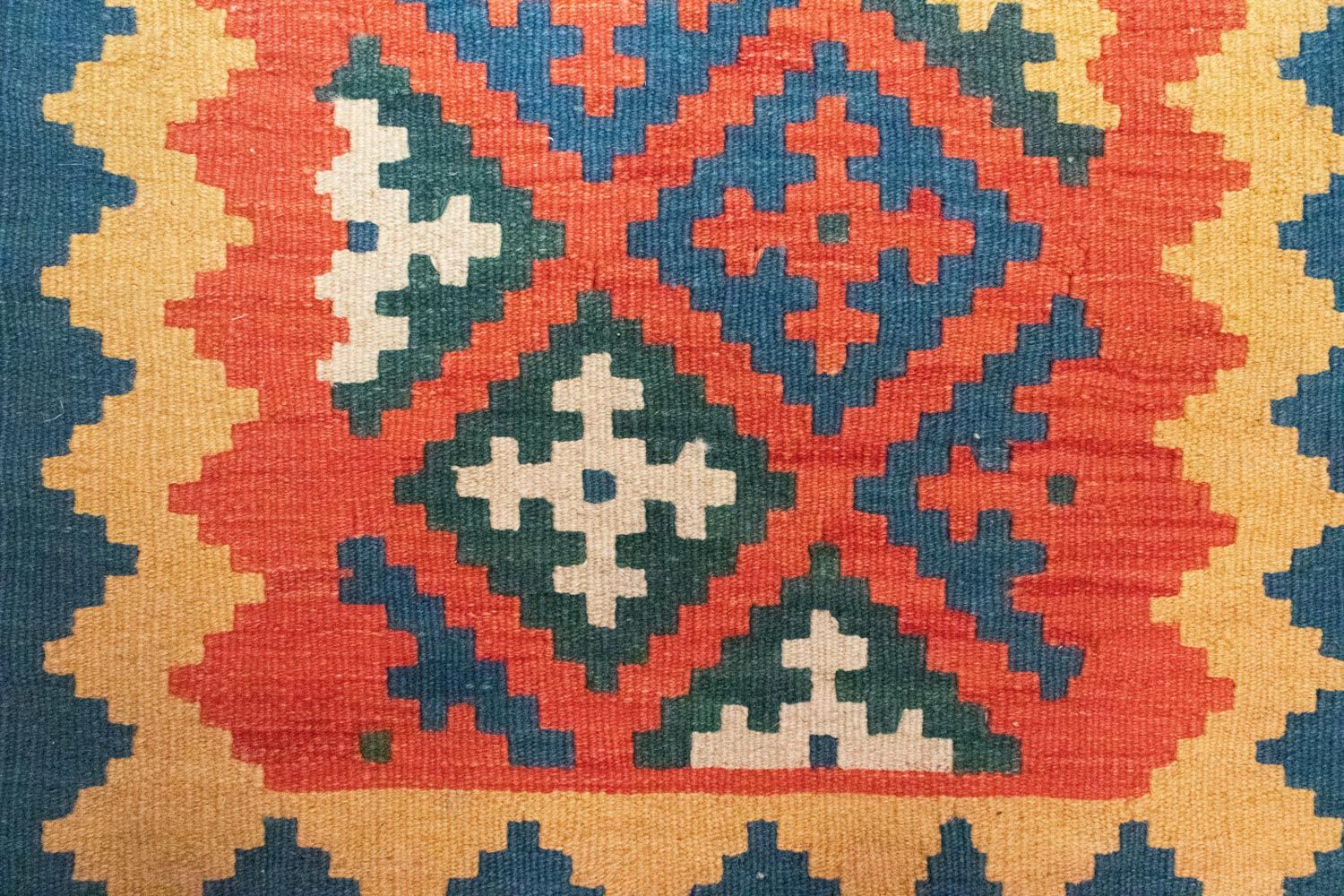 Tapis Kelim - Oriental - 90 x 64 cm - orange