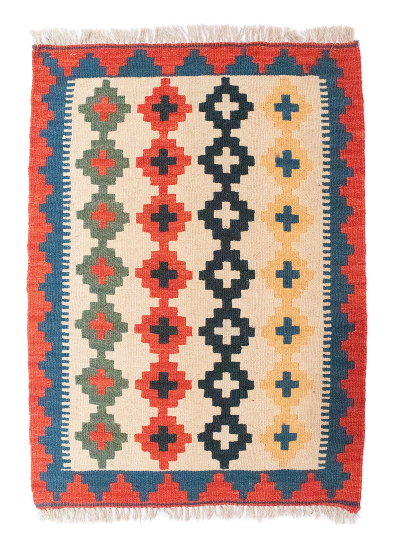 Tapis Kelim - Oriental - 86 x 62 cm - beige