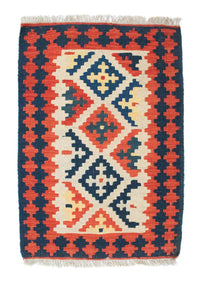 Tapis Kelim - Oriental - 96 x 64 cm - orange