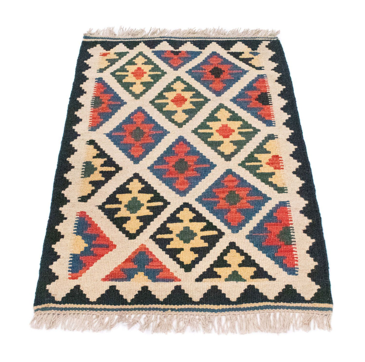 Tapis Kelim - Oriental - 88 x 63 cm - beige