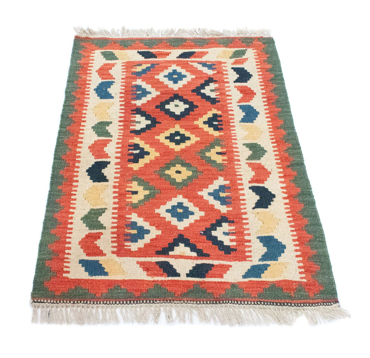Tapis Kelim - Oriental - 95 x 65 cm - orange