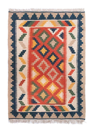 Tapis Kelim - Oriental - 91 x 66 cm - orange