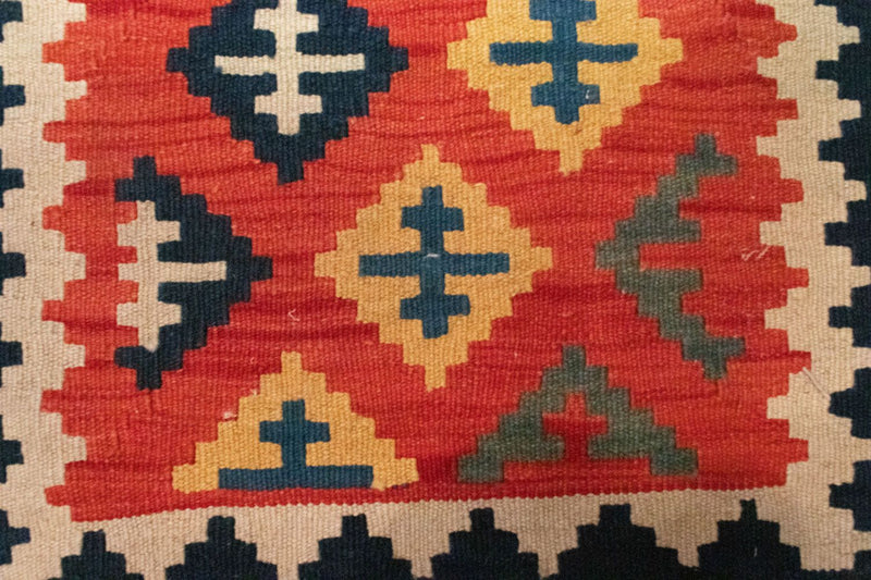 Tapis Kelim - Oriental - 93 x 62 cm - orange