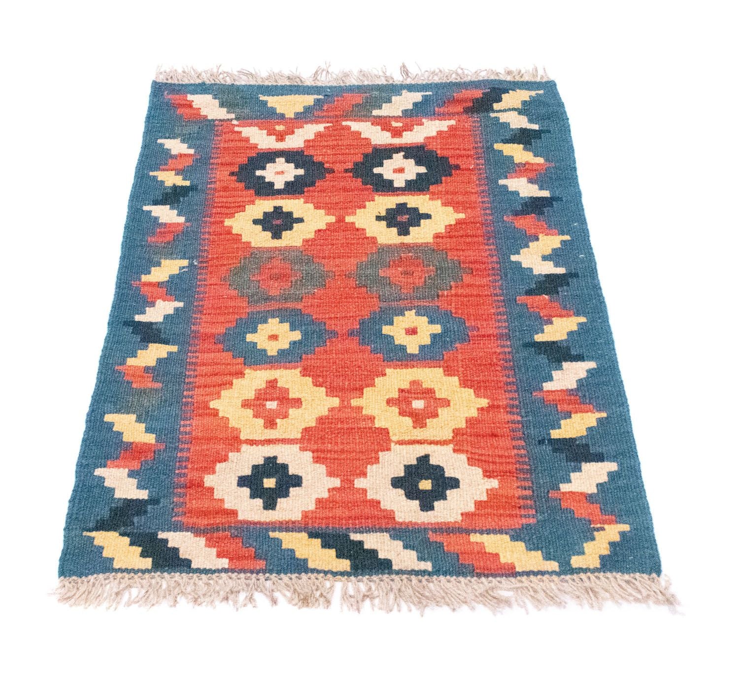 Tapis Kelim - Oriental - 87 x 62 cm - orange