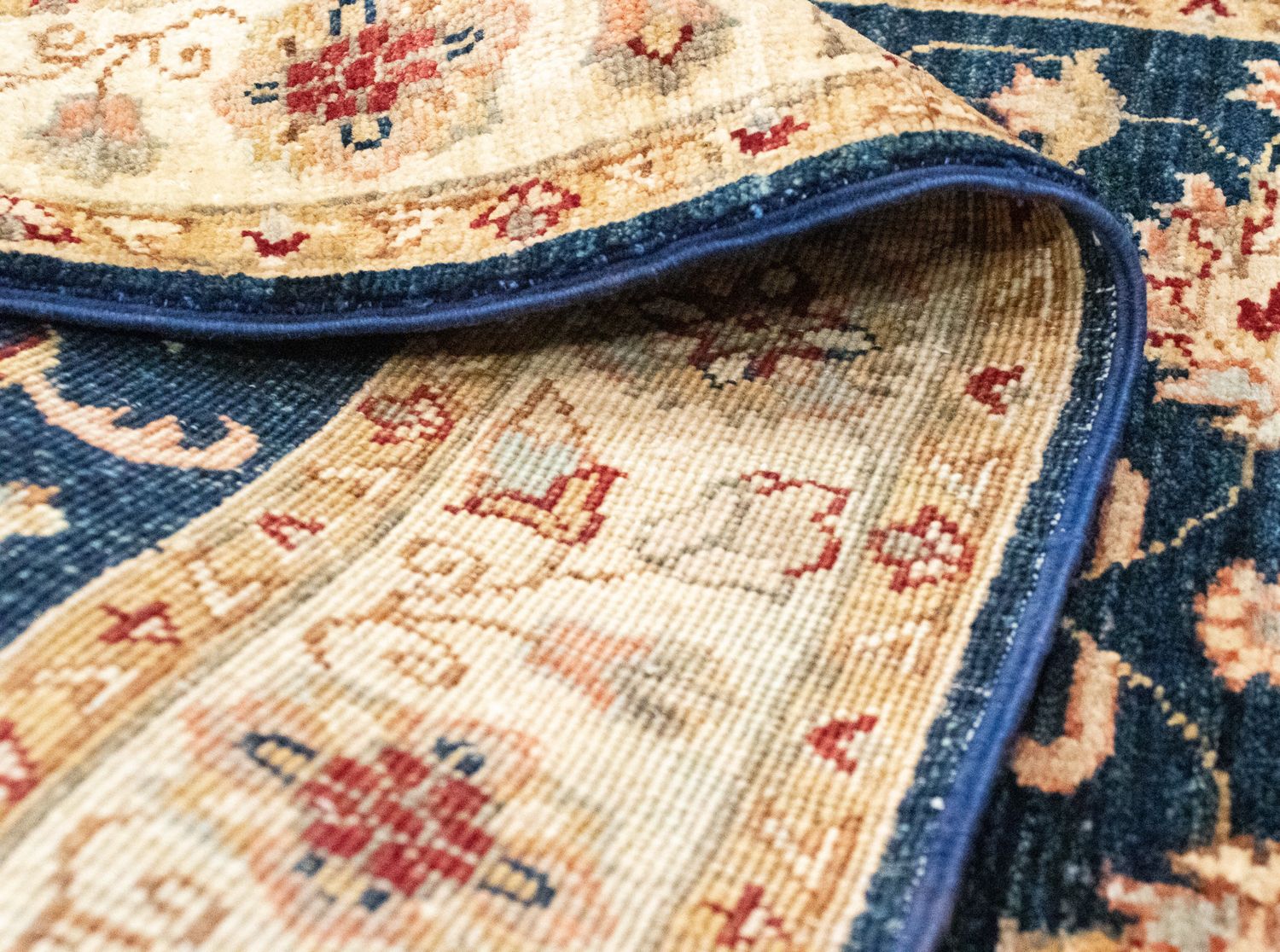 Tapis de couloir Tapis Ziegler - 250 x 81 cm - bleu