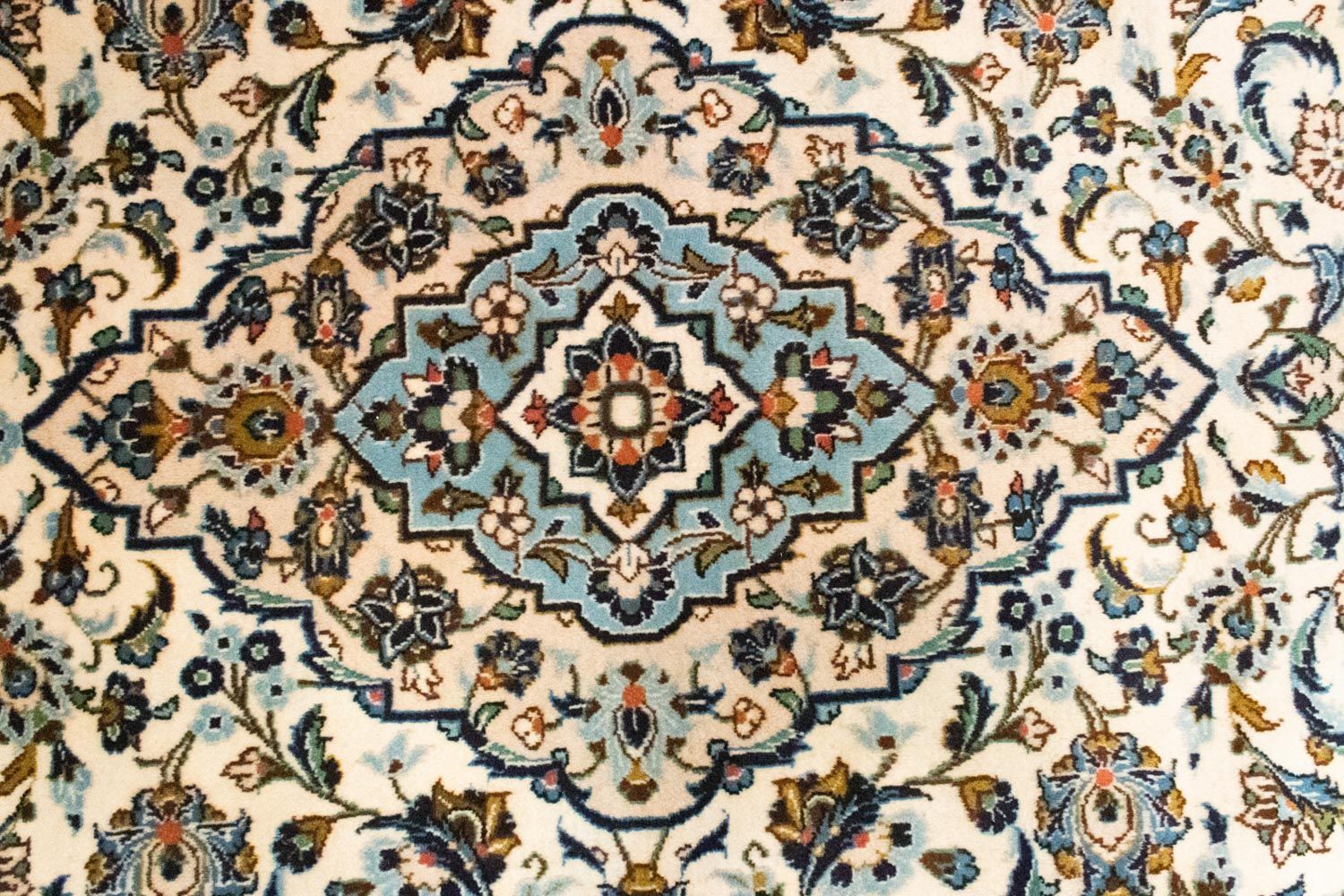 Tapis persan - Keshan - 292 x 193 cm - beige