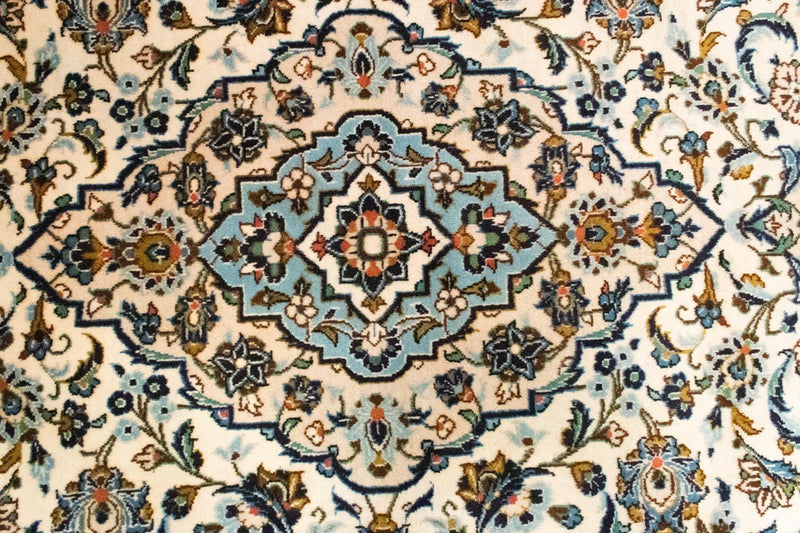 Tapis persan - Keshan - 292 x 193 cm - beige