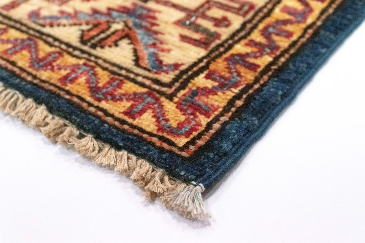 Tapis Ziegler - Kazak - 89 x 56 cm - bleu