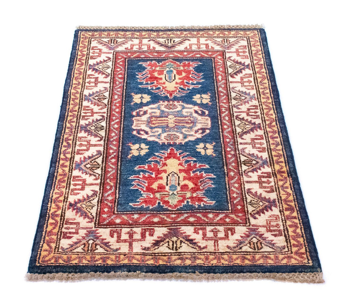 Tapis Ziegler - Kazak - 90 x 58 cm - bleu