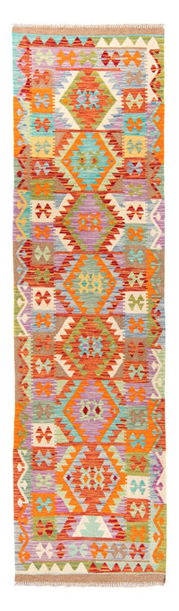 Tapis de couloir Tapis Kelim - Splash - 300 x 82 cm - multicolore
