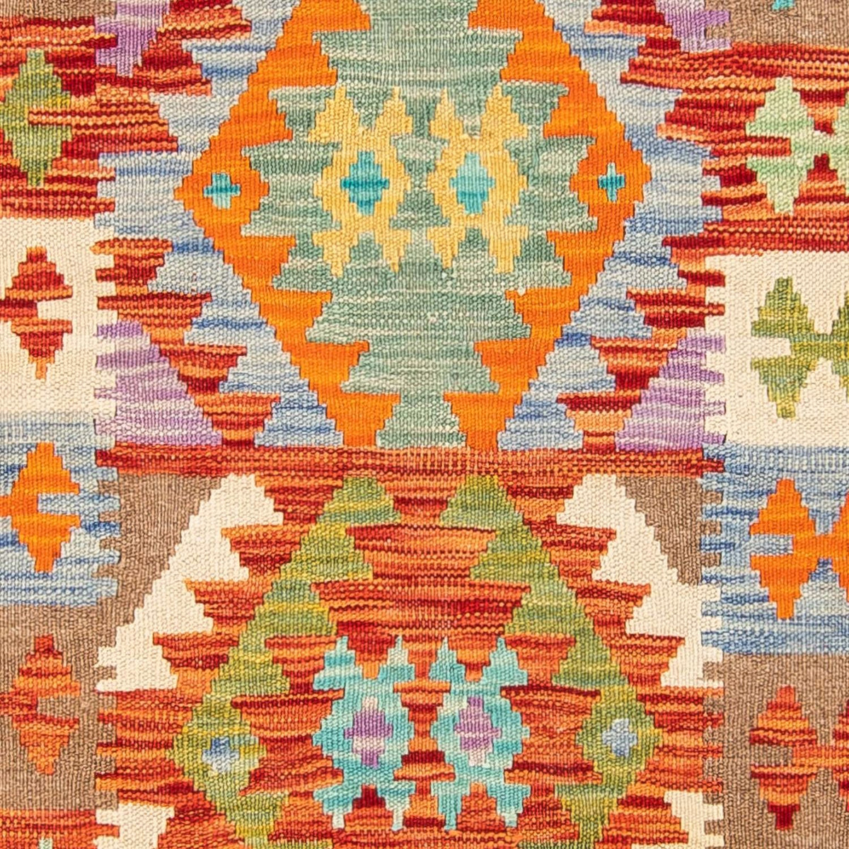 Tapis de couloir Tapis Kelim - Splash - 300 x 82 cm - multicolore