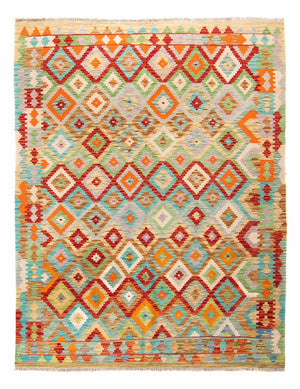 Tapis Kelim - Splash - 244 x 175 cm - multicolore