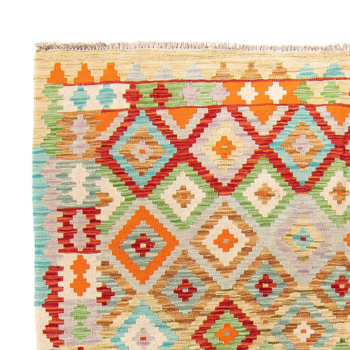 Tapis Kelim - Splash - 244 x 175 cm - multicolore