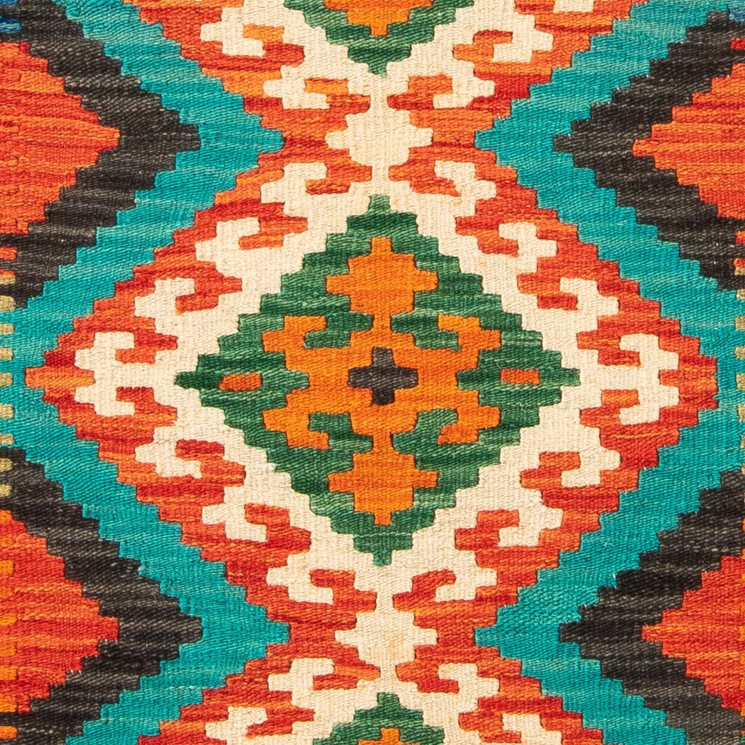 Tapis Kelim - Splash - 128 x 86 cm - rouille