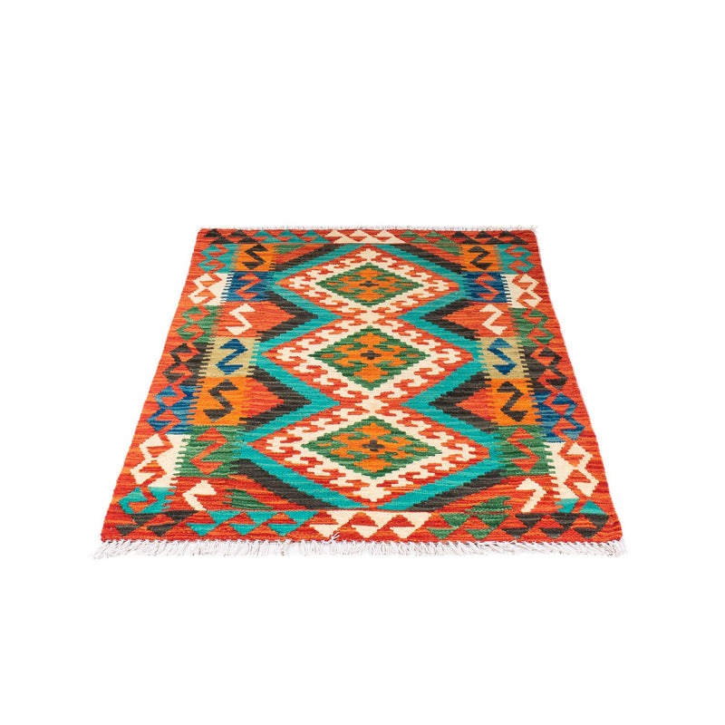 Tapis Kelim - Splash - 128 x 86 cm - rouille