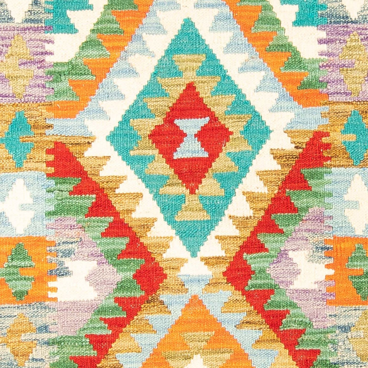 Tapis Kelim - Splash - 154 x 102 cm - rouille