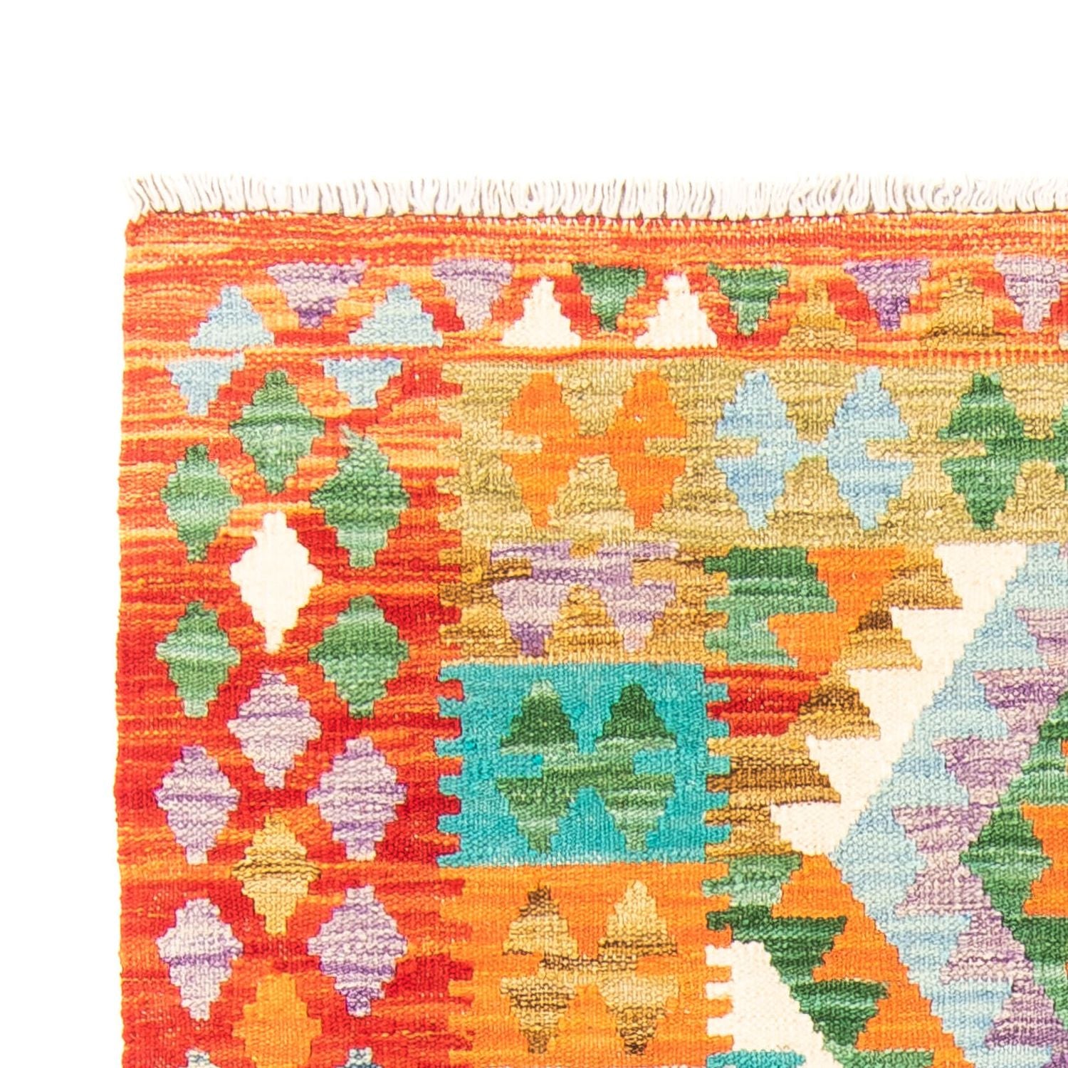 Tapis Kelim - Splash - 154 x 102 cm - rouille