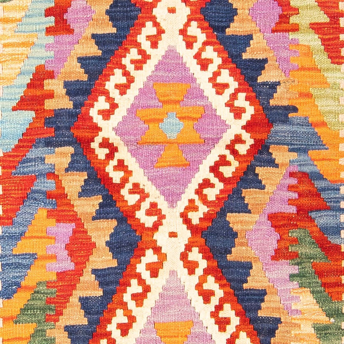 Tapis Kelim - Splash - 157 x 101 cm - rouille