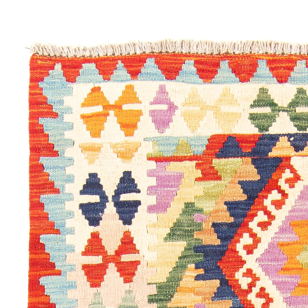 Tapis Kelim - Splash - 157 x 101 cm - rouille