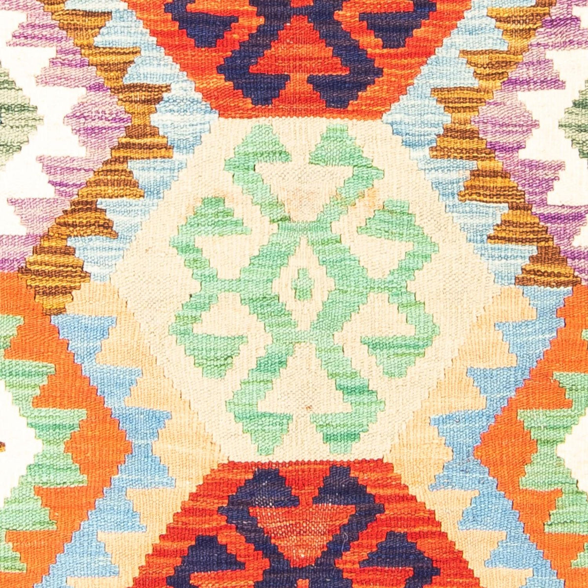 Tapis Kelim - Splash - 148 x 104 cm - rouille