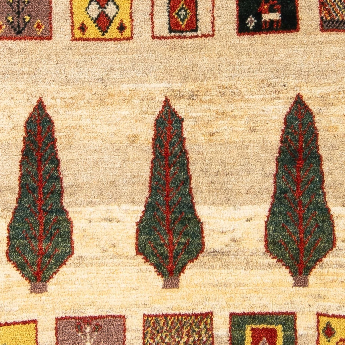 Tapis Gabbeh - Loribaft Persan - 150 x 106 cm - beige