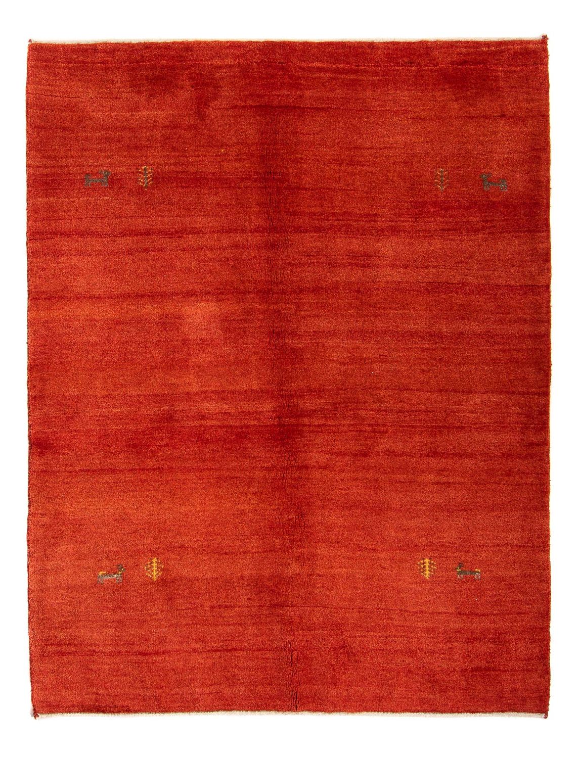 Tapis Gabbeh - Loribaft Persan - 182 x 130 cm - rouge foncé